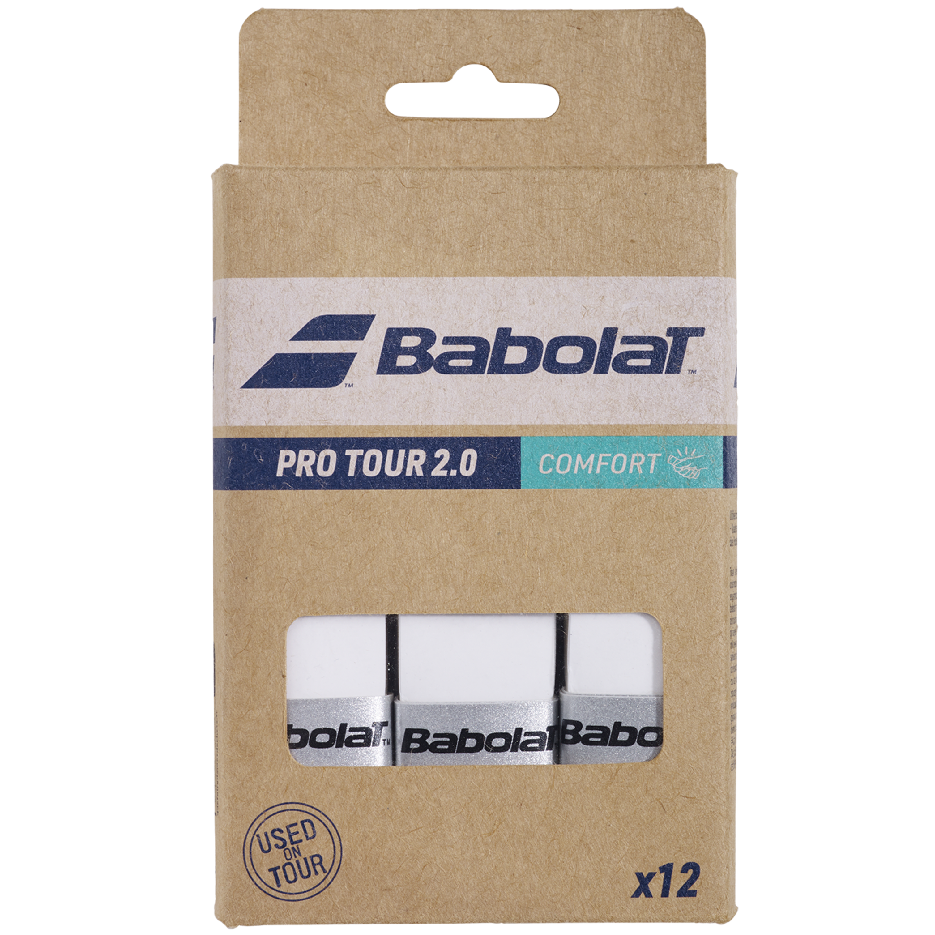 Babolat Pro Tour 2.0 Overgrips X12 - WIT