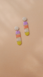 Puk limited | pastel multicolor oorbellen