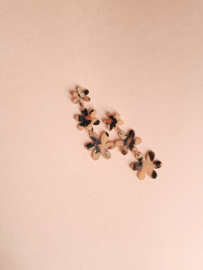 Chloé limited edition | bloemen oorbellen met luipaardprint