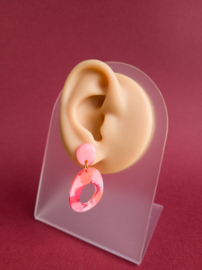 Christel | roze oorbellen | MAT