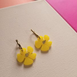Little Ruby - losse hangers bloem groot geel