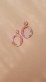 Naomi limited  | pastel multicolor oorbellen