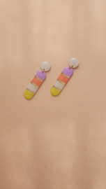 Puk limited | pastel multicolor oorbellen