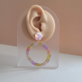 Maartje limited  | pastel multicolor oorbellen