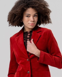 Surkana  Blazer With Printed Lining-Englisch Red 556TASS326