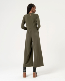 Surkana V-neck Jumpsuit Khaki 554NEJU811