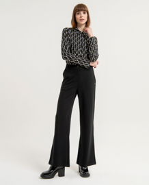 Surkana Wide Pants With Back Darts Black 563ESRO513