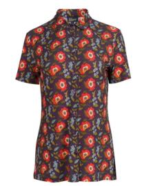 LaLamour-Sill Blouse-Purple Poppy