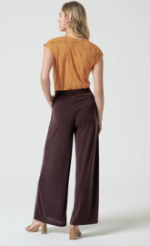 Surkana  Long Straight Pants-Brown  525LIXX517