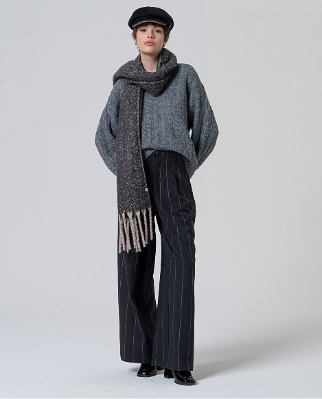 Surkana  Pinestripe Pants -Brown 565IRDI525