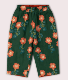 Little Green Radicals-Orange Blooms Reversible Trousers