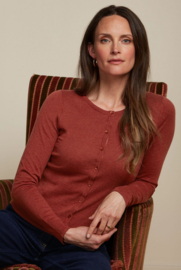King Louie  Cardi roundneck Cocoon - Patina Brown
