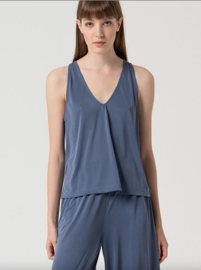 Surkana  V-Neck Top-Indigo  525LIXX015