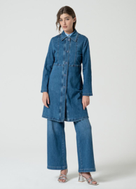 Surkana Long Jacket- Blue  515KADE421