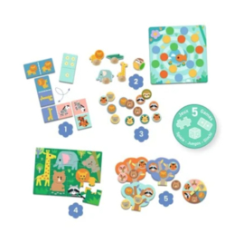 Djeco - Spel - 5 Spellen -Wilde Dieren DJ08276