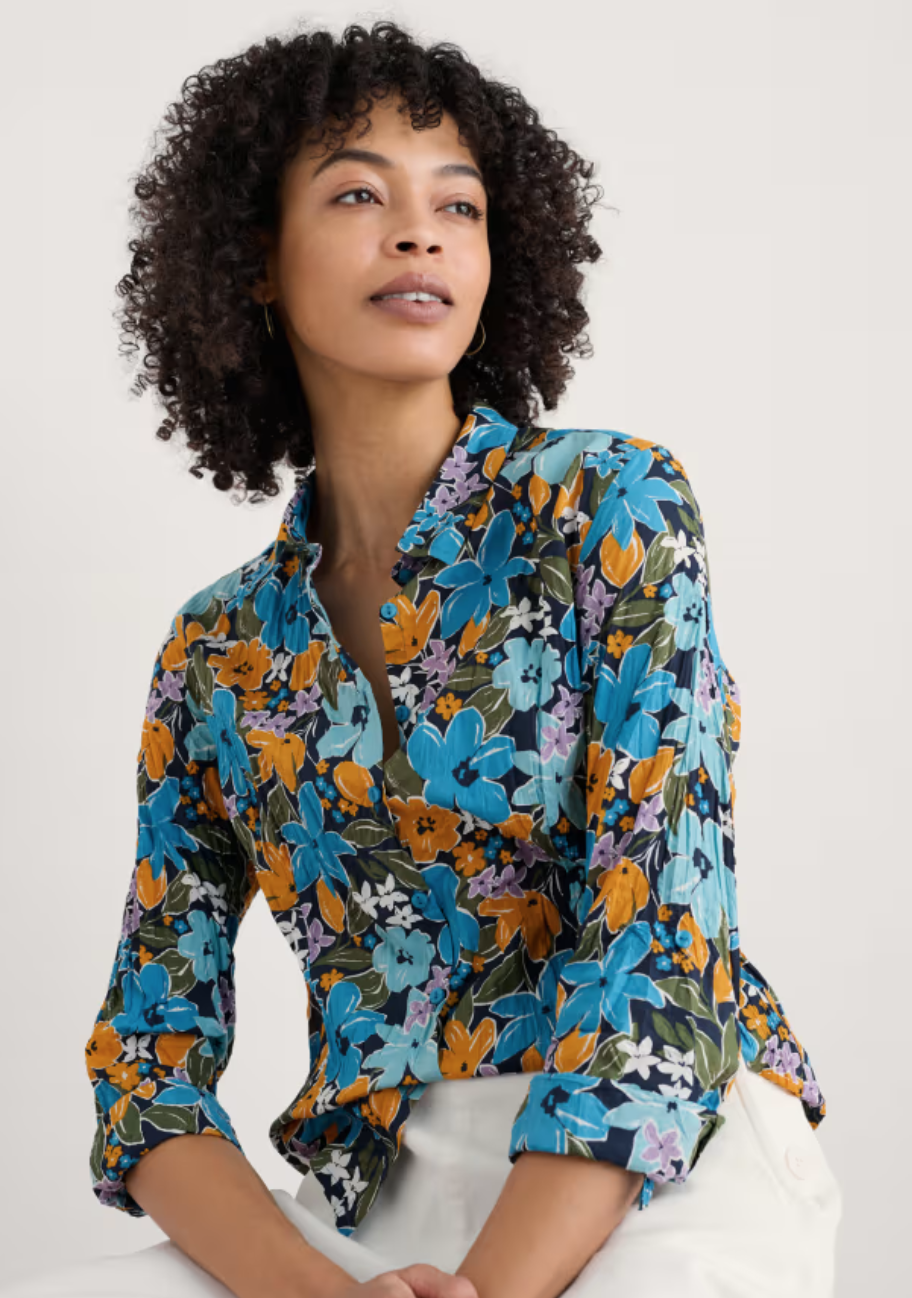 Seasalt  Larissa Shirt -Citrus Floral Poseidon