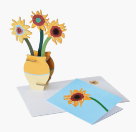 Studio Roof Pop Out Card - Van Gogh Flowers