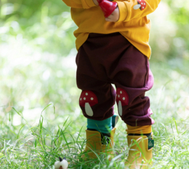 Little Green Radicals- Joggers Toadstool  knee patch