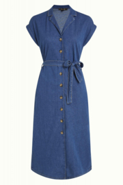 King Louie Irene Dress Chambray- Denim Blue