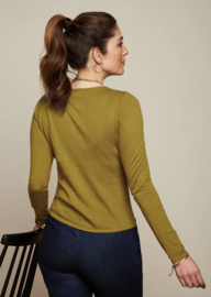 King Louie  Cardi roundneck Cocoon - Curry Yellow