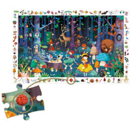 Djeco - observatiepuzzel  - betoverende bos  DJ07504