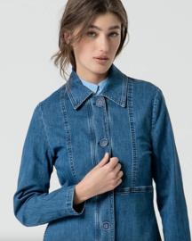 Surkana Long Jacket- Blue  515KADE421
