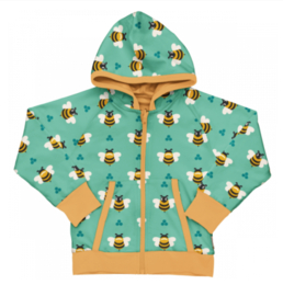 Maxomorra Cardigan Hood Reversible Bee