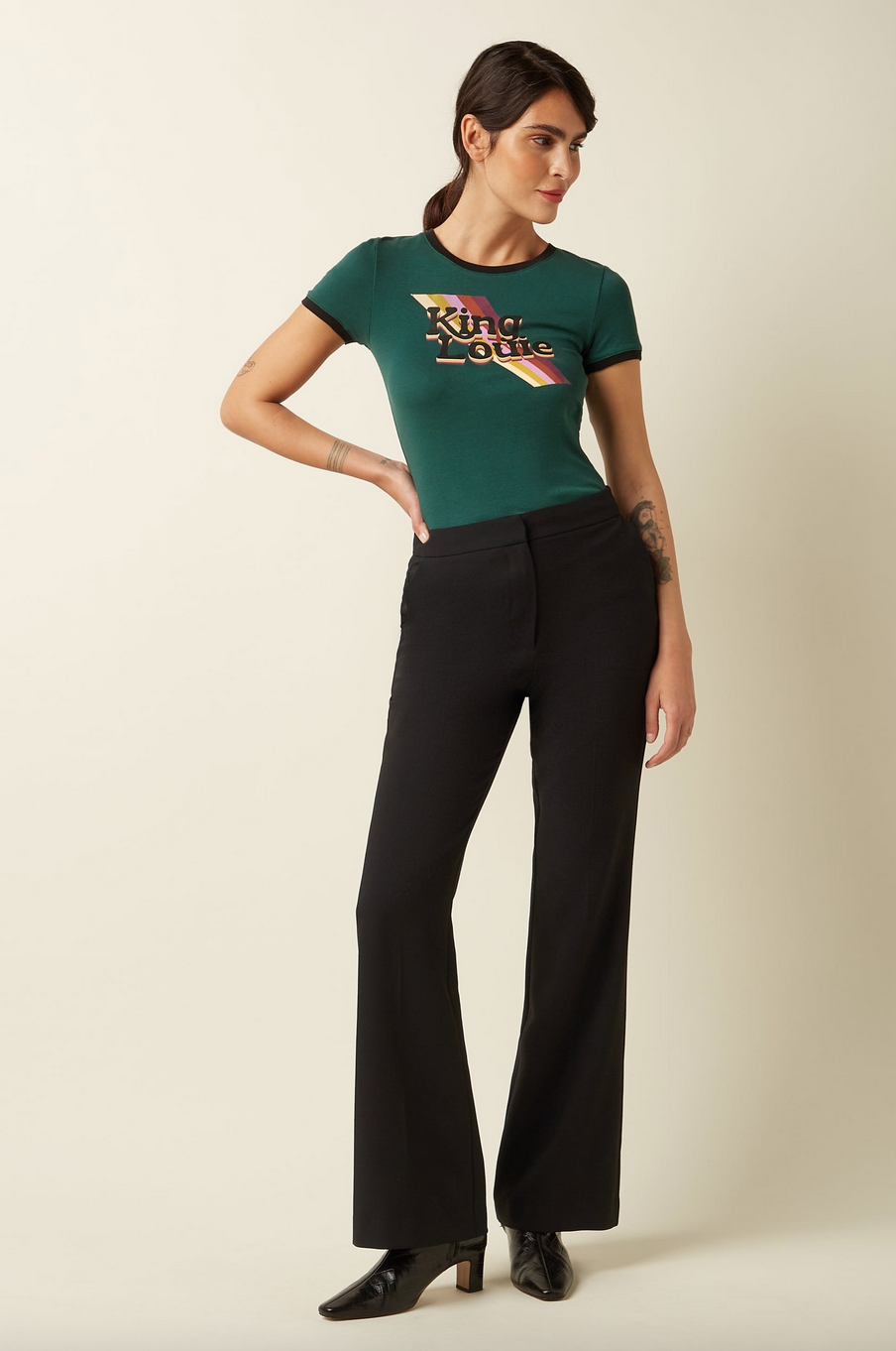 King Louie  Logo Tee -Botanical Green