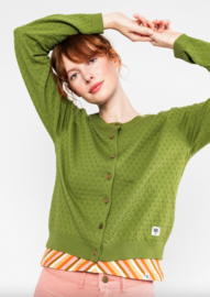 Blutsgeschwister Cardigan-Sweet Knit-Green Kiwifruit
