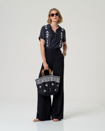 Surkana  Wide Pants-Black  516HIRO515