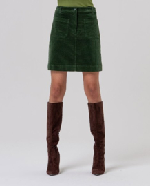 Surkana  Mini Skirt with Patch Pockets-Khaki 556TASS627