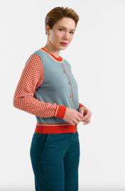 LaLamour-Knitwear Cardigan Flowers