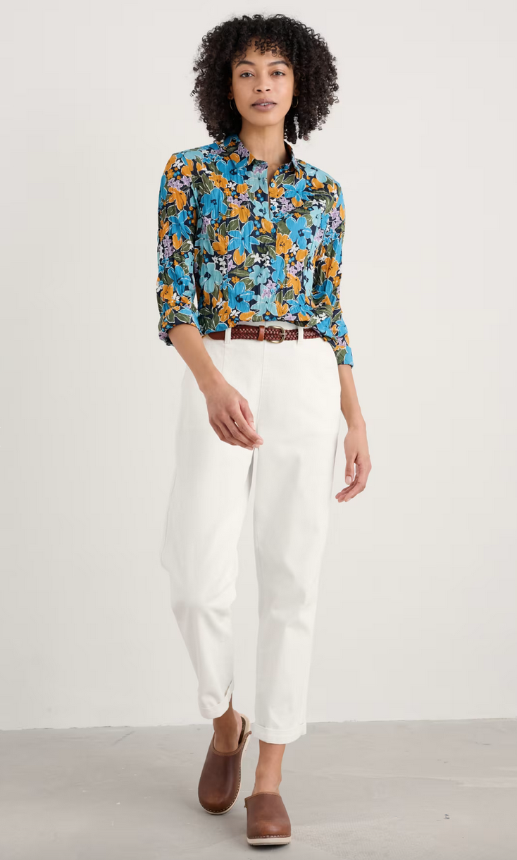 Seasalt  Larissa Shirt -Citrus Floral Poseidon