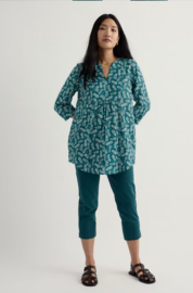 Seasalt  Op Art Tunic-Indigo Leaf Dark Wreckage