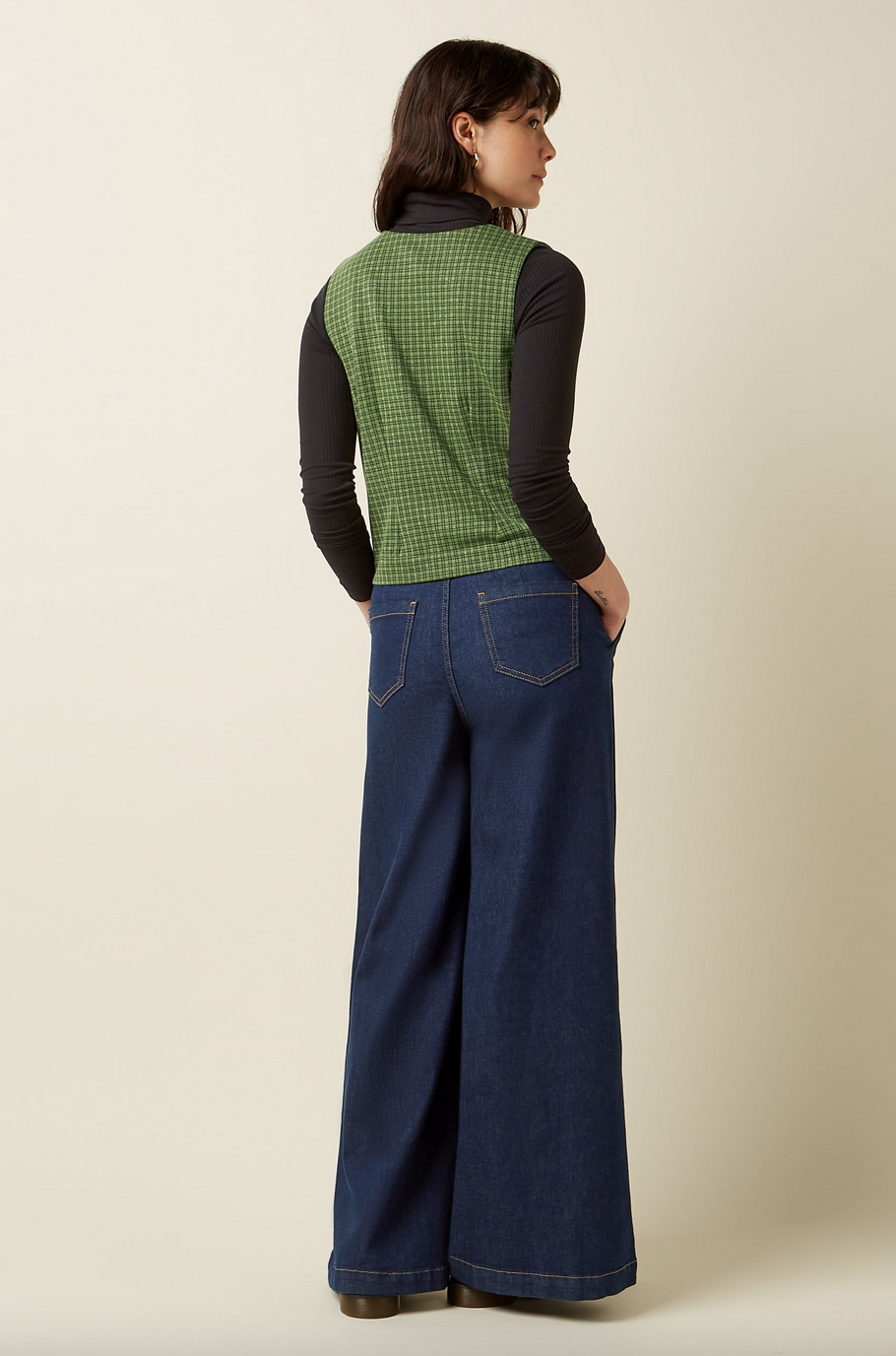 King Louie Frederica Pants-Ivy Check-Guacemole