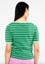 Blutsgeschwister Top Pretty Preppy -GreenPicnic Parade Stripes