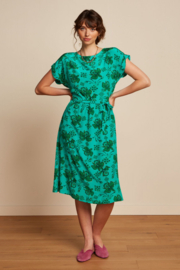 King Louie Betty Loose Dress Coralie-Aqua Green