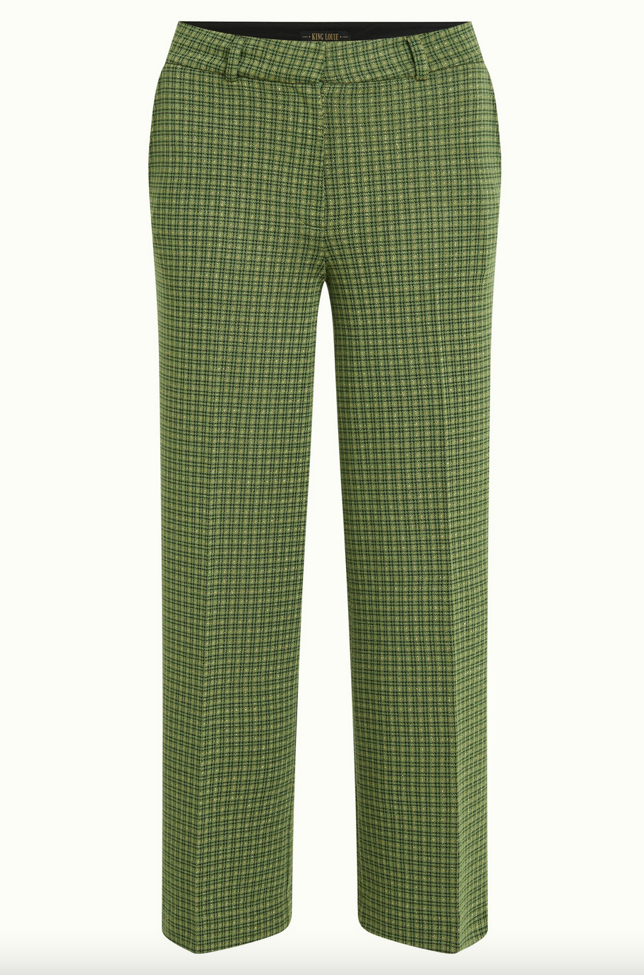 King Louie Frederica Pants-Ivy Check-Guacemole