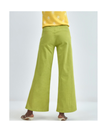 Surkana Bell-bottom trousers with front pockets green 512LIXA525