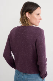 Seasalt Dawson Pick Cardigan Merino -Grape