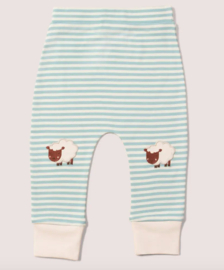 Little Green Radicals- Counting Sheep gestreepte broek met kniepatch