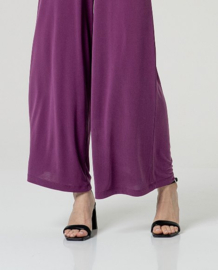 Surkana Wide Leg Pants-Purple  526BAMO018