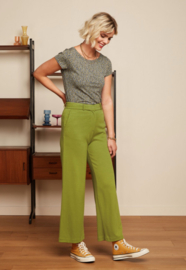 King Louie Frederica pants Milano Uni-Woodbine green