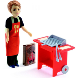 Djeco poppenhuis   BBQ en Accesoires DJ07829