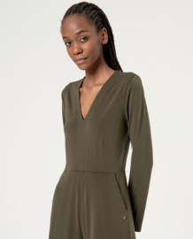 Surkana V-neck Jumpsuit Khaki 554NEJU811