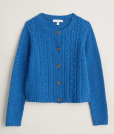 Seasalt Tressa Cable Knit Cardigan-Waterside