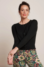 King Louie  Cardi roundneck Cocoon - Black
