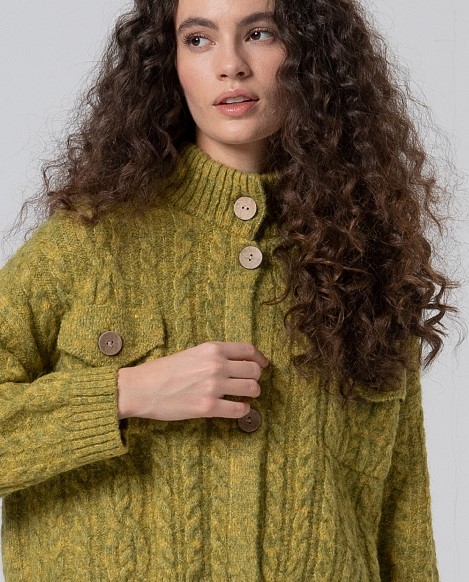 Surkana  Oversized Cable Knit Cardigan 565NIAR333