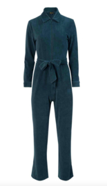 LaLamour-Ginger jumpsuit Rib Velour- Mediterranea