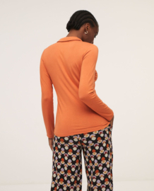 Surkana Shirt with long sleeves- Orange 552LIBO115